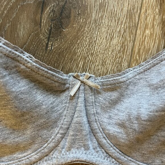 Eberjey Pima Goddess Everyday T-shirt Bra 34C Heather Grey - Picture 7 of 8